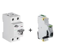 SCRC03 Otomatik Yeniden Kurma Ünitesi + 2X40 300MA Kaçak Akım Rölesi