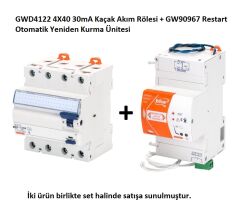 Gewiss GW90967 Restart GWD4122 Kaçak Akım Koruma Rölesi Otomatik Kurma Ünitesi